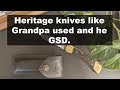 Jeremy vs heritage classic folding knives buck opinel svord case knives