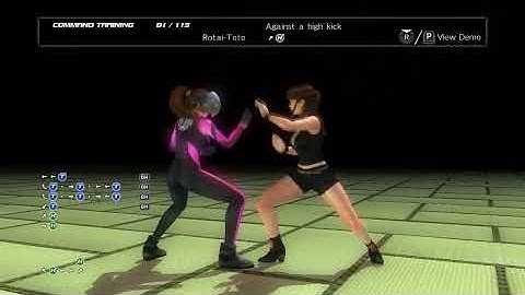 Dead Or Alive 5 The Last Round - Lei fang command training