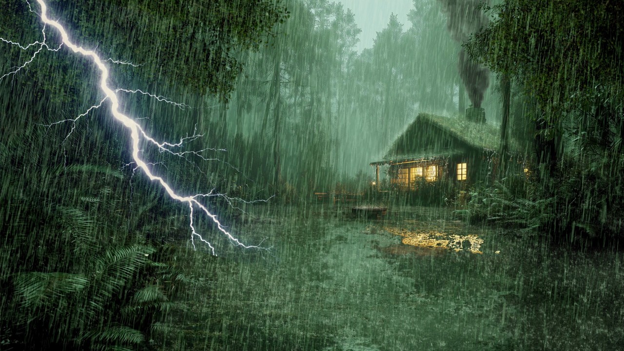 HEAVY RAIN AND THUNDER SOUNDS - DEEP SLEEP | Thunderstorm for Sleeping - Rain Sound Comfort #2