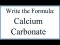 Calcium Carbonate and Ion Charges