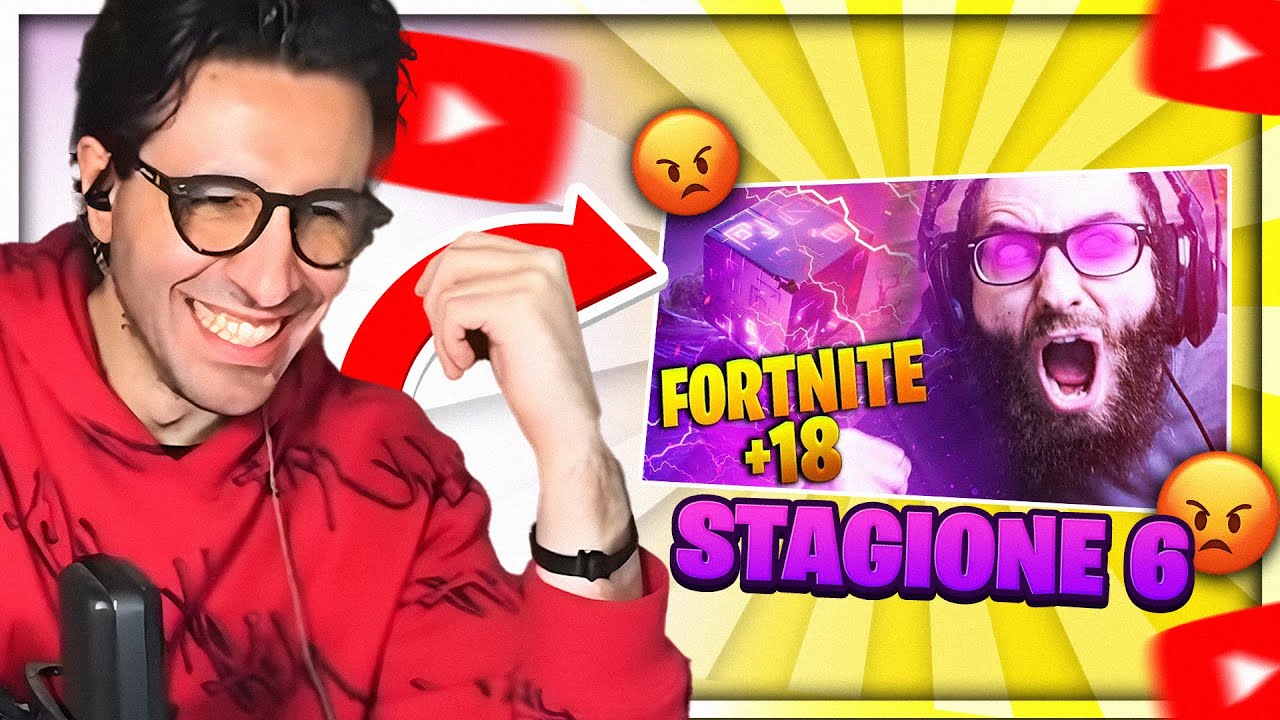 REAGISCO AL FORTNITE + 18 [SEASON 6] PER LA PRIMA VOLTA