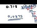 division of decimal numbers , grade 7