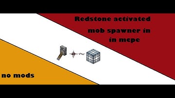Redstone activated mob spawner in mcpe