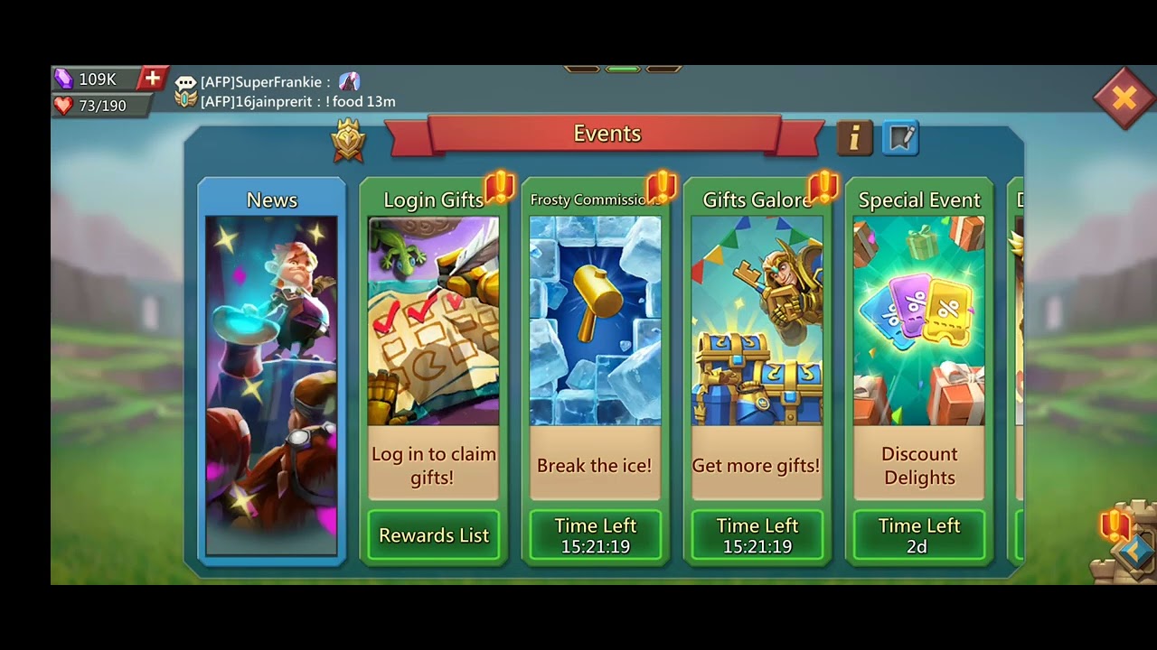 how many stages of Frosty commission event worth it | Lords mobile new event