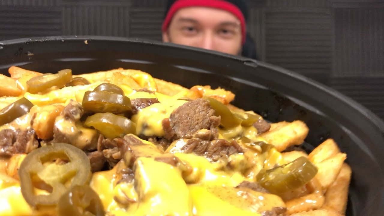 Eating Taco Bell NEW Steak Rattlesnake Nacho Fries Mukbang!