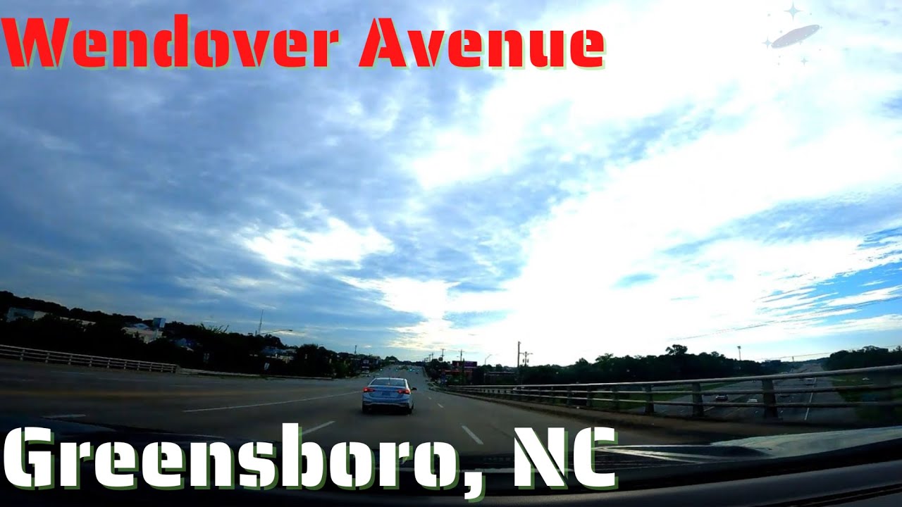 Driving Through Greensboro, NC Wendover Avenue Tour ASMR YouTube