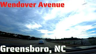 Driving Through Greensboro, NC - Wendover Avenue Tour - ASMR