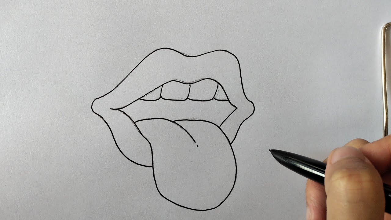 Cómo dibujar la lengua/How to draw tongue - YouTube