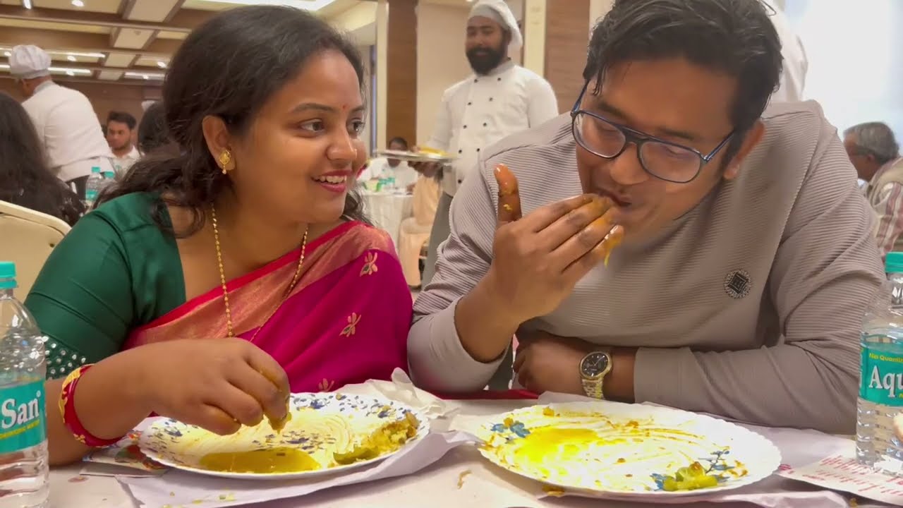 Husband And Wife Eating Show  Get Together Party | Mutton Kosha | Katla Kalia | Pulao | Rajbhog