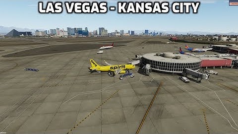 (P3DV5.3) Simulation Flight KLAS-KMCI Airbus A320 SL