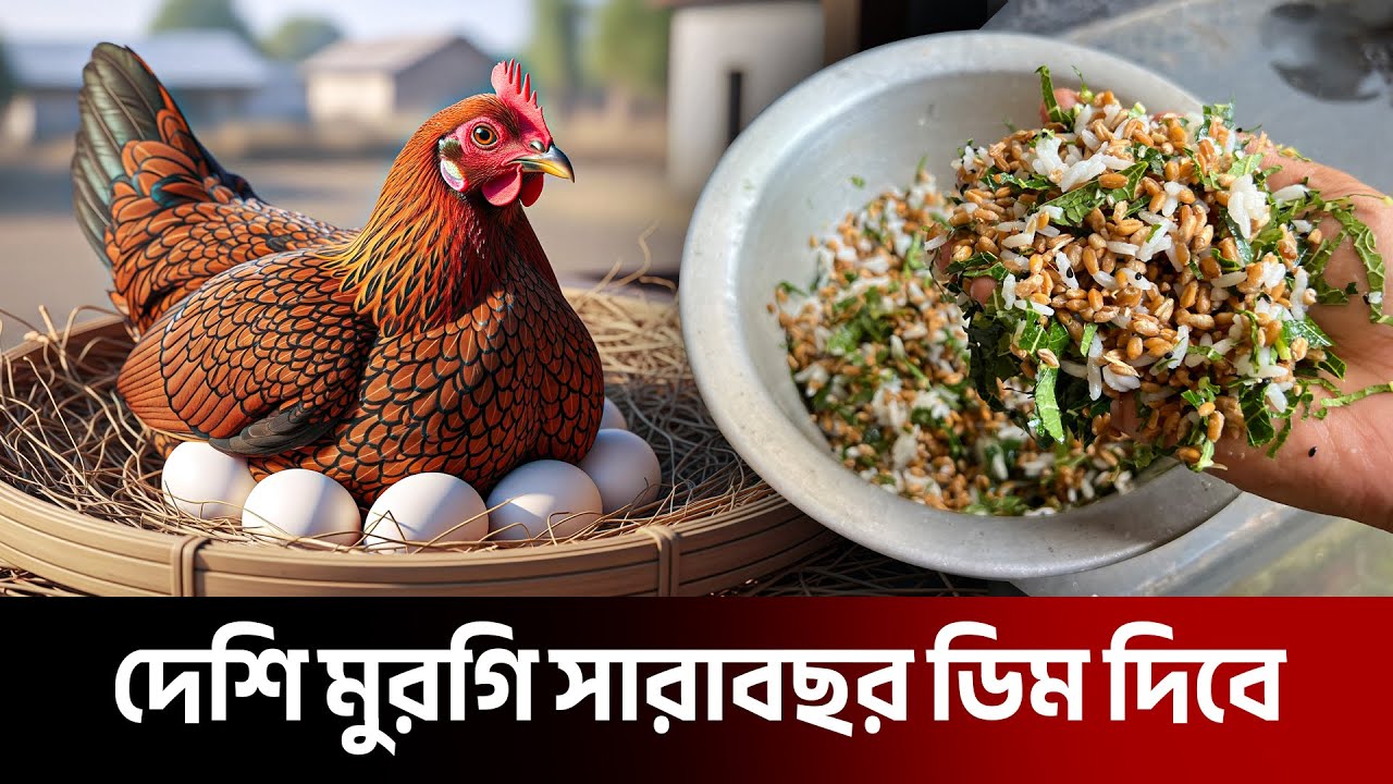 এই খাওয়ালে দেশি মুরগি মাত্র ৪ মাসেই ডিম দেওয়া শুরু করবে | দেশি মুরগি পালন