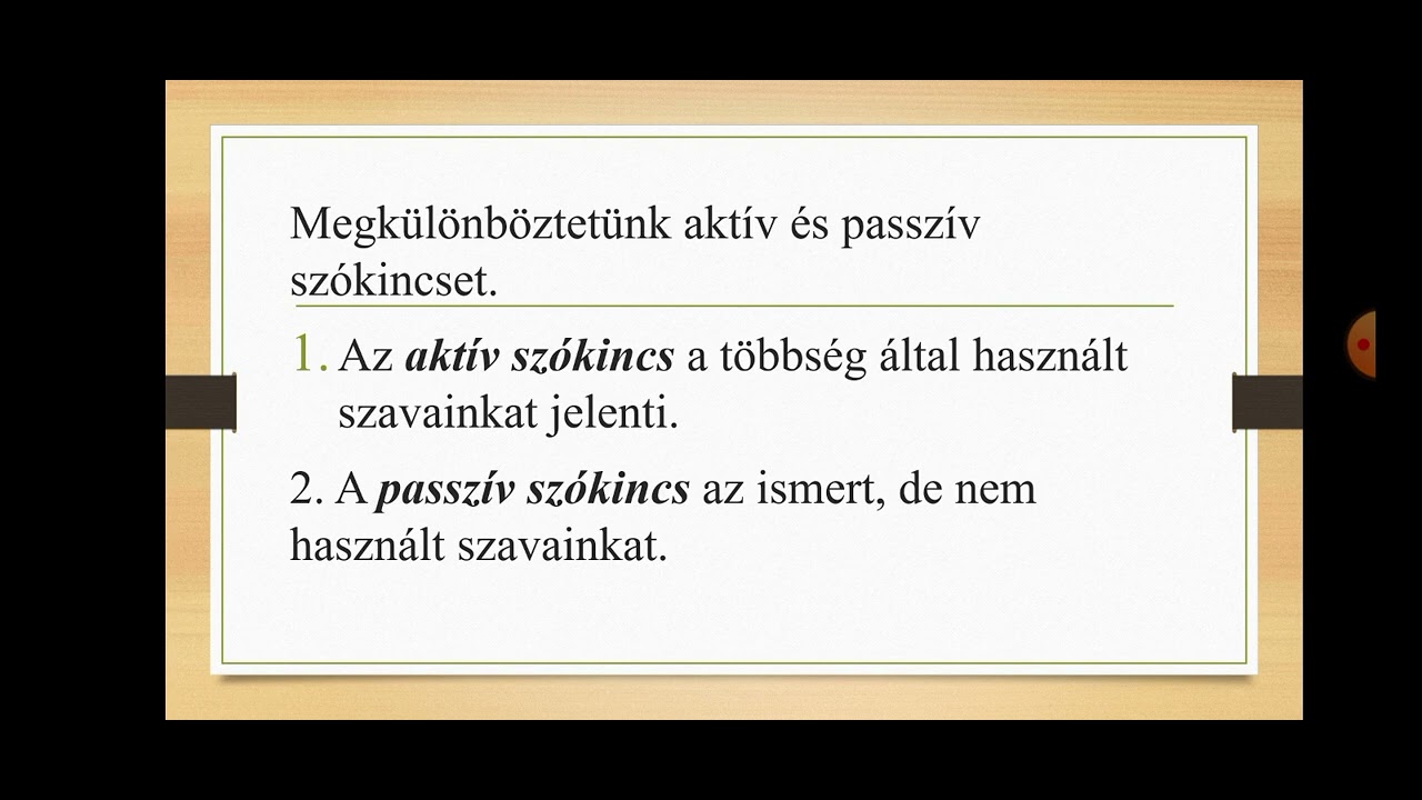 A magyar nyelv szókészlete