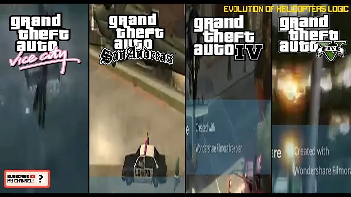 Evolution of HELICOPTERS LOGIC in Grand Theft Auto Games (2001-2020)