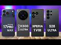 Sony Xperia 1 VIII Vs Samsung S26 Ultra Vs iPhone 17 Pro Max Vs vivo X300 Ultra