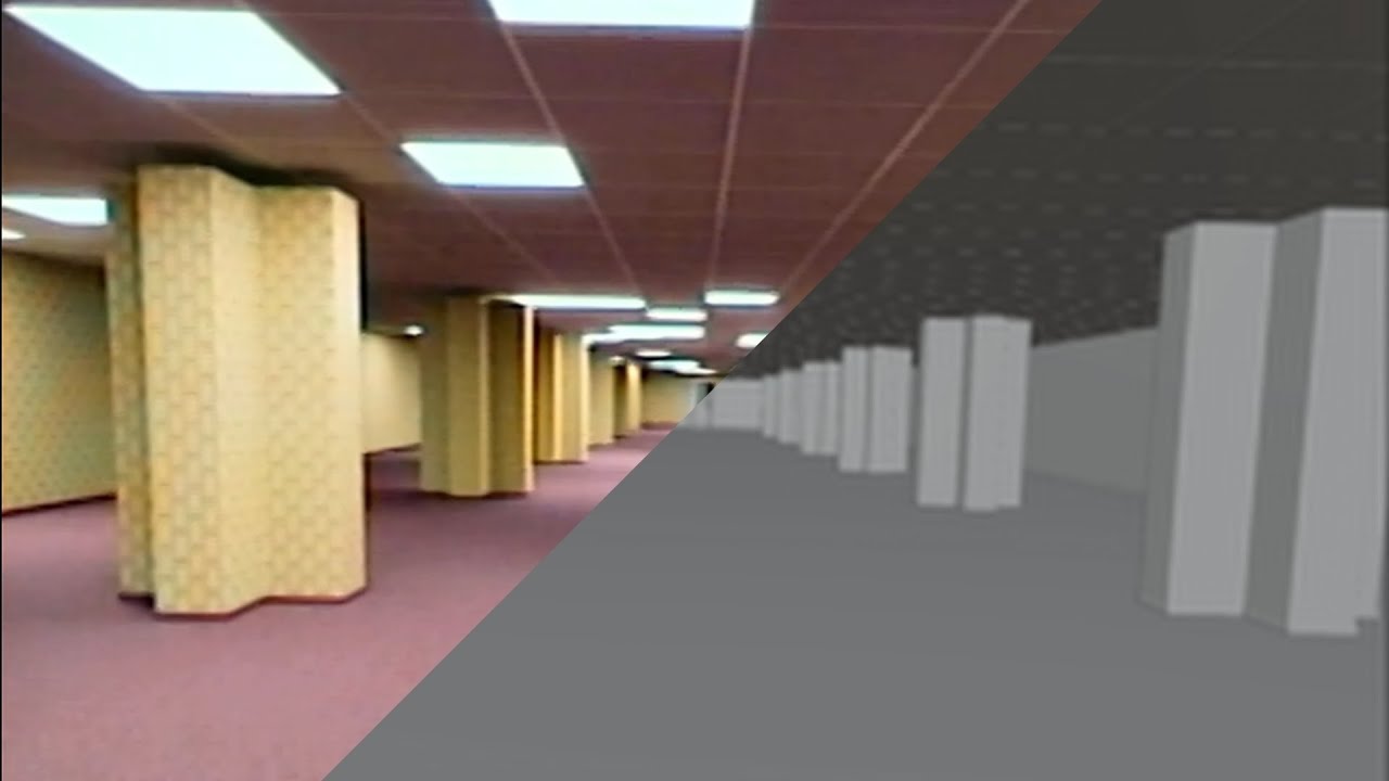AI-generated backroom level image : r/backrooms