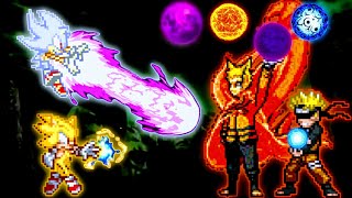 🤩Hyper Sonic 2.5 OP & Sonic  OP VS Naruto Baryon Mode V3.2 OP & Naruto Shipudden in Jump Force Mugen