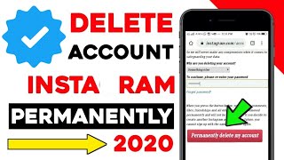 How To Delete Instagram Account Permanently 2020 | Instagram Account Delete Kaise Kare