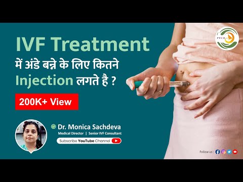 How many injections are needed in IVF to produce an egg? dr. Monica Sachdeva