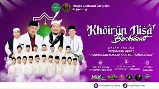 🔴LIVE KHOIRUN NISA' BERSHOLAWAT BERSAMA MAJELIS RAJAWANGI ( RAUDHATUL JANNAH BANYUWANGI )