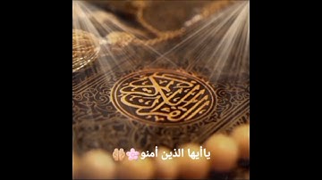 حالات واتس اب ايه الحجرات بصوت القارئ هزاع البلوشي🌙🌹