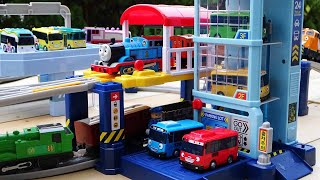 Titipo's train & Thomas Plarail ☆ Tayo Parking Station course