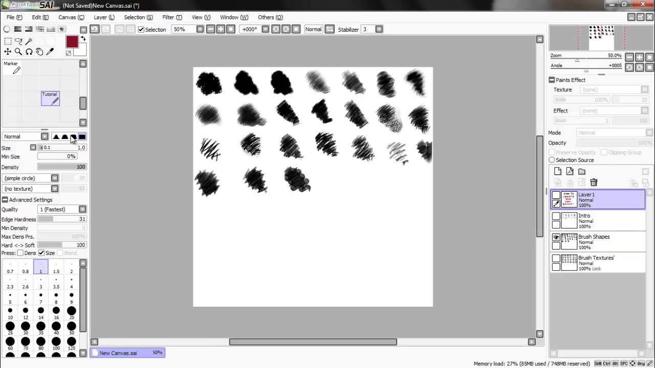 add brushes to paint tool sai 2