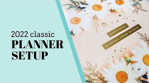 Happy Planner | 2022 Classic Dashboard Setup | The Secret Planning Society