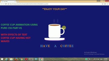 CREATE A COFFEE CUP ANIMATION USING PURE CSS EXPLAINED!! (PART #1)