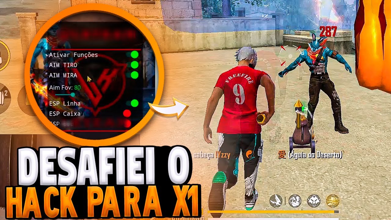 FUI X1 CONTRA UM HACK E GANHEI?