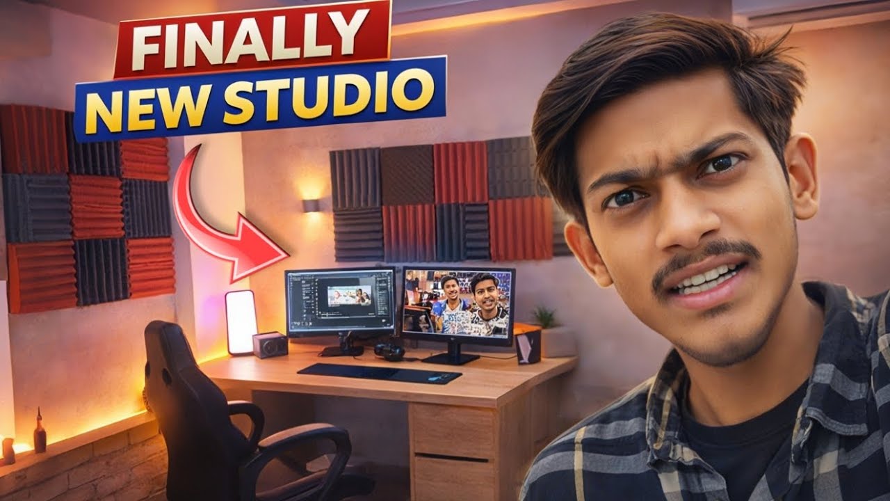 Finally New Studio 🔥 | My YouTube Studio Setup Tour | Dream Studio ...