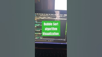 Bubble sort visualization with SFML and C++