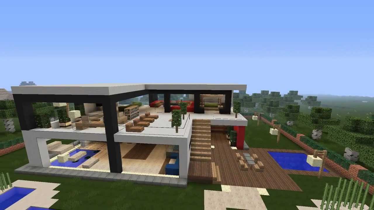 Minecraft Luxury Modern House V1 Youtube