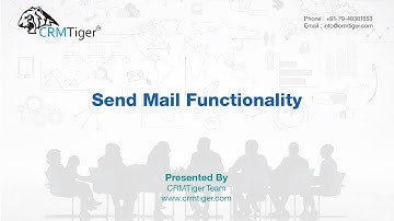 Send Mail Functionality in CRMTiger App for vTiger