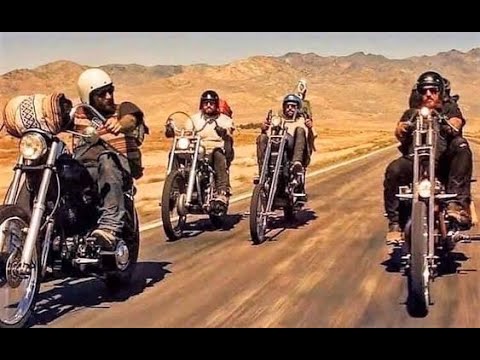 Chopper Motorcycles And Vintage Cars \