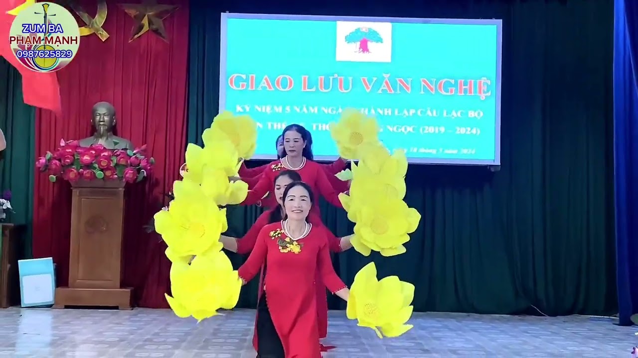 NGÀN HOA DÂNG ĐẢNG KÍNH YÊU clb phụ nữ thôn lương ngọc biểu diễn 2024