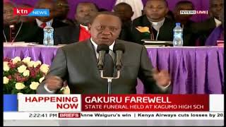 President Uhuru Kenyatta urges Nyeri residents not to lose even after losing two Governors