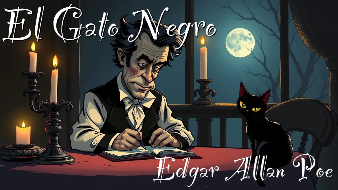“El Gato Negro” de Edgar Allan Poe 🐈‍⬛ Una Narración Espeluznante - YouTube
