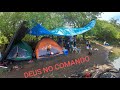 VOCÊ SE AVENTURARIA NE UM ACAMPAMENTO DESSE ??? pescaria.