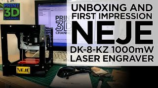 NEJE DK-8-KZ 1000mW Mini-Laser Graviermaschine DIY Elektro-Minidrucker  NEU 
