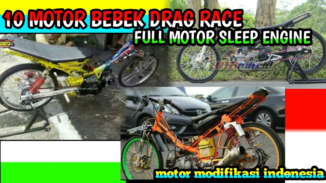 10 Motor Bebek Sleep Engine Drag Race Indonesia YouTube