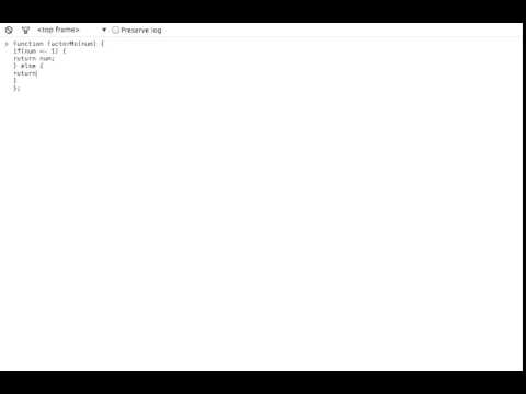 Factorialize a Number -- Javascript