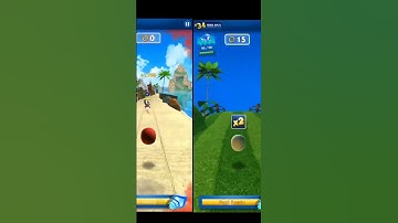 Sonic Dash Knuckles vs Silver in different level