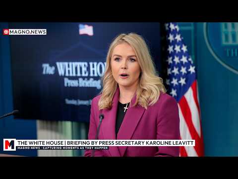 🇺🇸 Press Secretary Karoline Leavitt Faces Reporters at White House Briefing [LIVE]