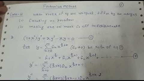 Frobenius method (type 4)