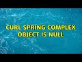 Curl Spring complex object is null