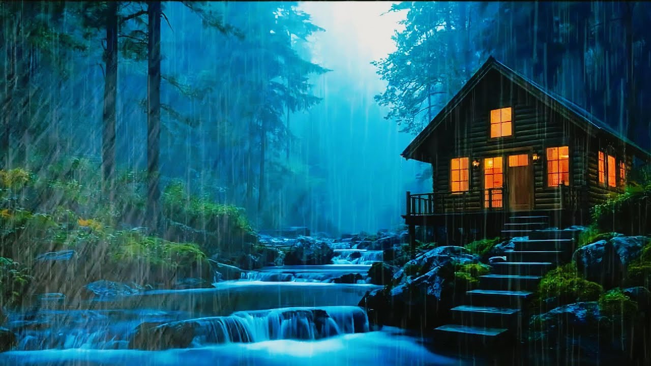 Forest Rain at Night 🌧 | Soothing Sounds for Rest & Relaxation - ASMR RAIN RELAXING