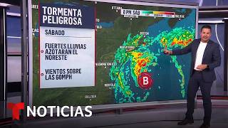 De Boston a Carolina del Norte se esperan vientos destructivos y lluvias | Noticias Telemundo screenshot 5