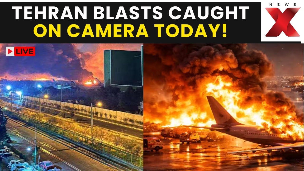 Fresh Explosions in Tehran LIVE | Shocking Footage Shows Tehran Skies Lit Up By U.S.-Israeli Strikes