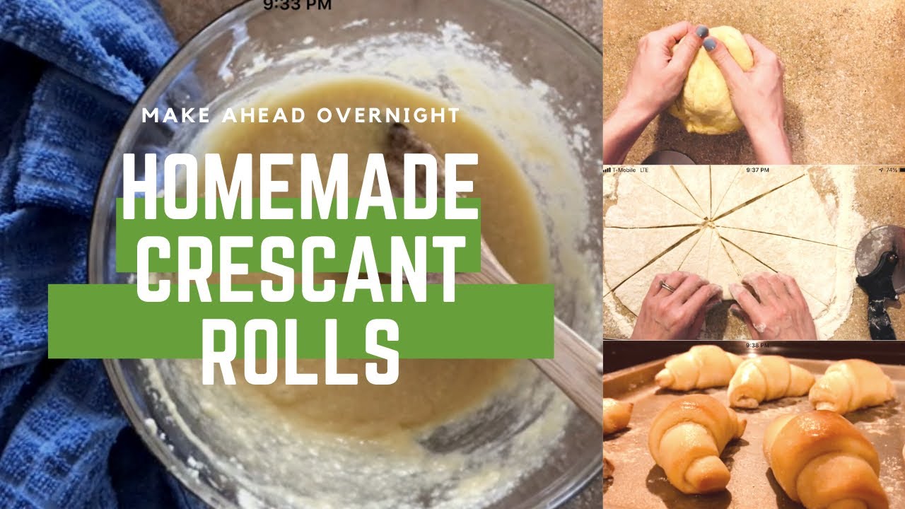 HOW TO MAKE HOMEMADE CRESCENT ROLLS I Dinner Roll Tutorial - YouTube