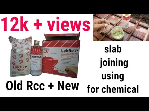 Slab joining using for chemical lokfix fosroc